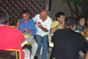 festeggiamenti alla fine del film
